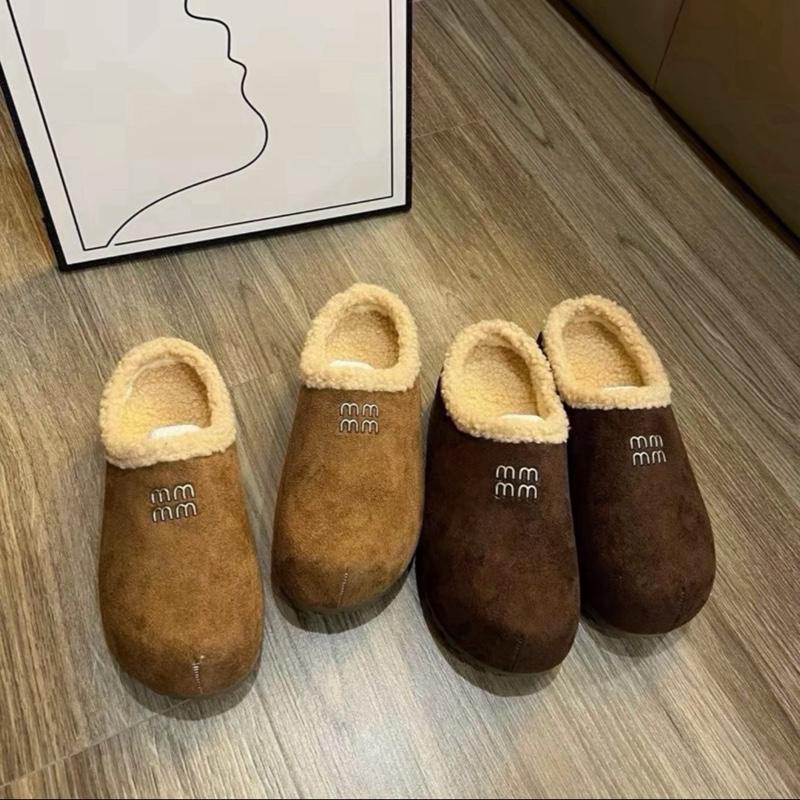 Giày Sục Da Lộn Lót Lông đế 4cm Siêu êm chân - Hàng QC FullBox mã MB-9