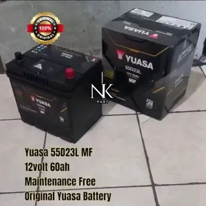 Aki Mobil Toyota Alphard, Vellfire, Camry Accu Yuasa 55D23L MF 60Ah
