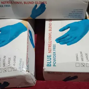 Sarung Tangan nitril 1 Pak 100 pcs Tebal Food Grade gloves Nitrile Hitam