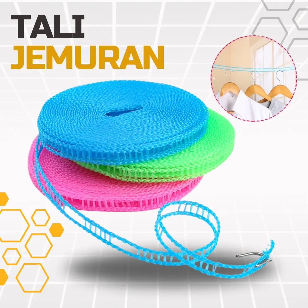 Tali Jemuran Laundry / Tali Gantungan Praktis Serbaguna