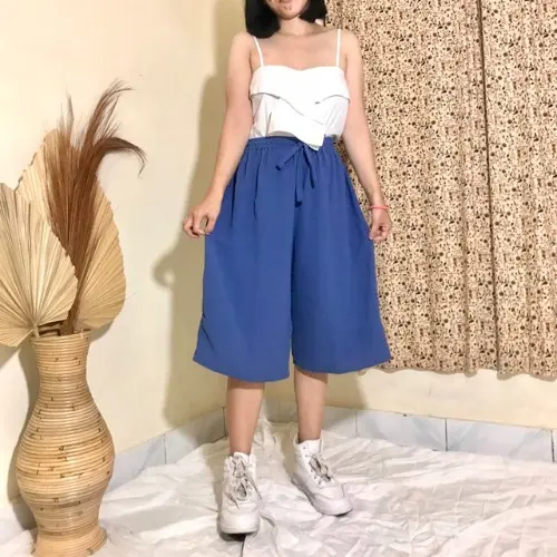 KULOT KRINGKEL 7/8 DI BAWAH LUTUT CELANA PENDEK WANITA TERBARU BAHAN KRINGKEL PREMIUM Crinkle 6