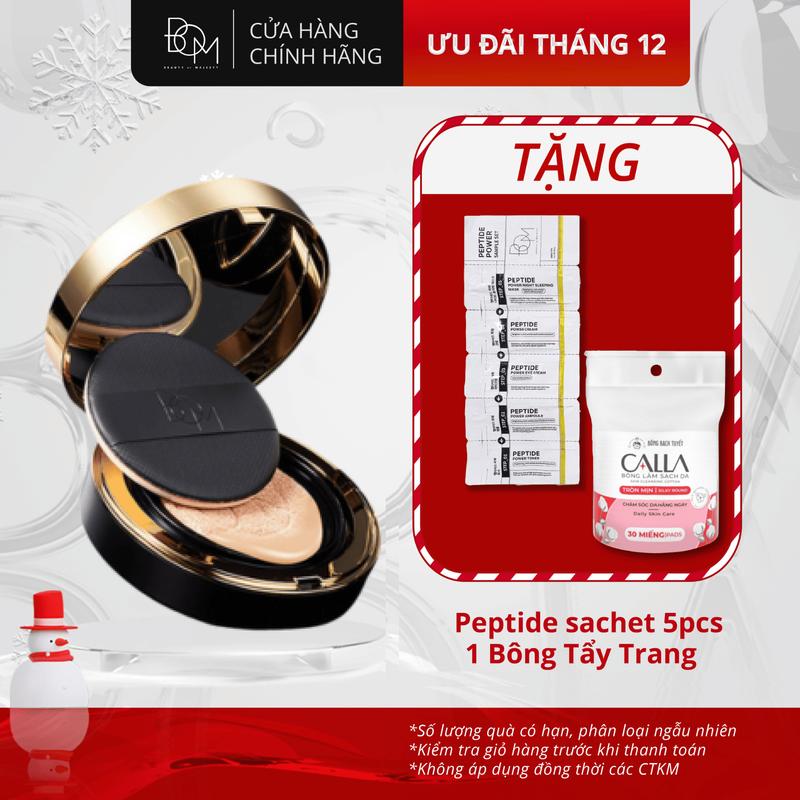 Phấn nước che khuyết điểm BOM Cover Flex Cushion SPF 50+ PA+++ 15g Cosmetic Mỹ Phẩm