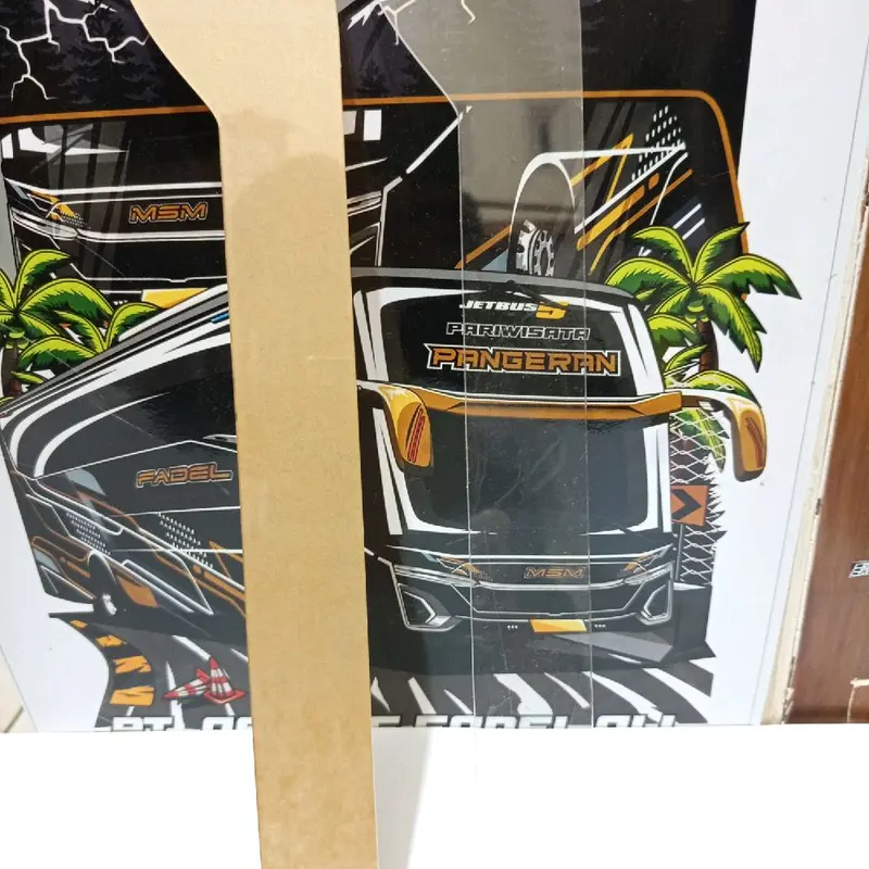 kaca samping miniatur bus kiri kanan wana hitam dan bening transparan 6