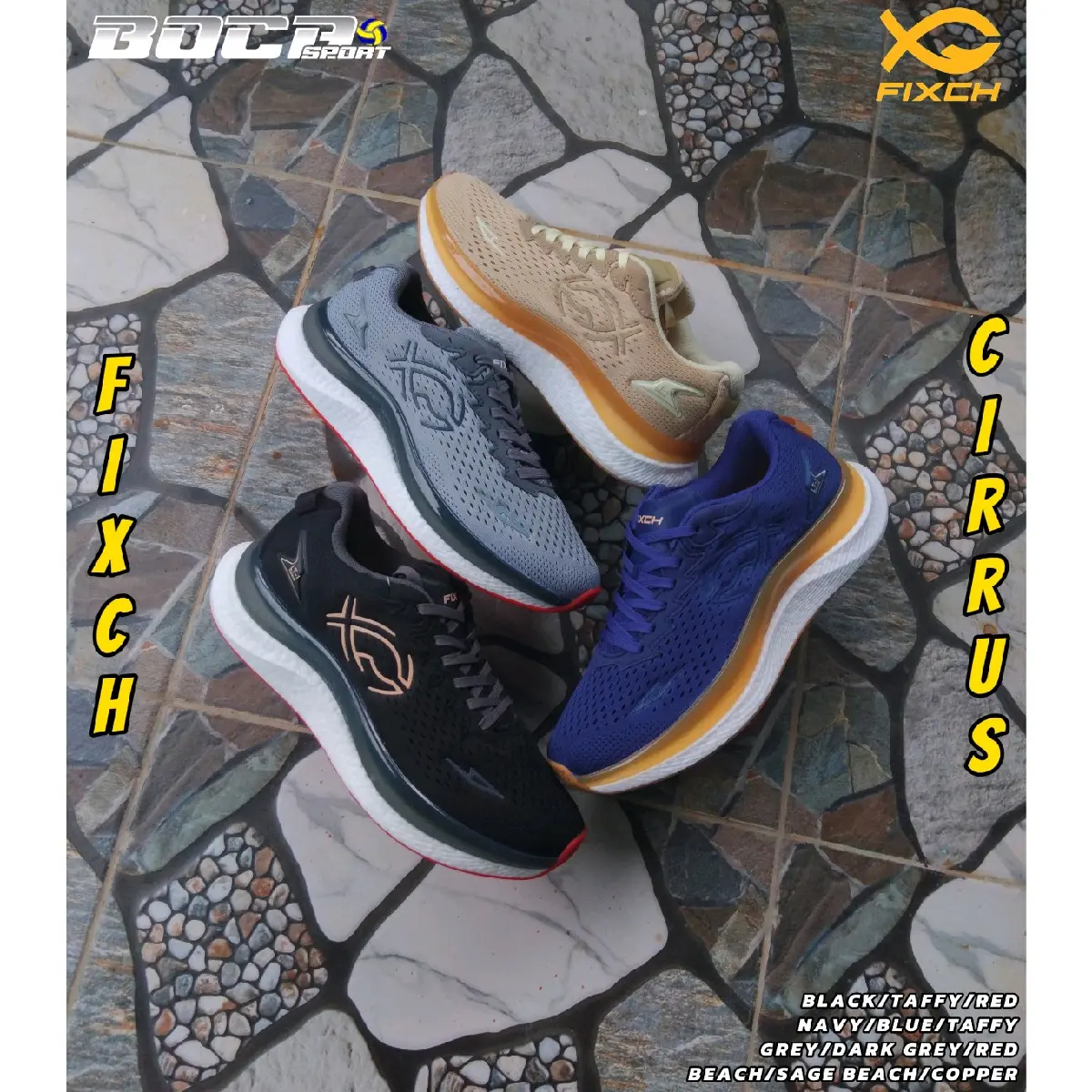 Sepatu Running Fixchsports Cirrus Sepatu Lari Fixchsports Ori