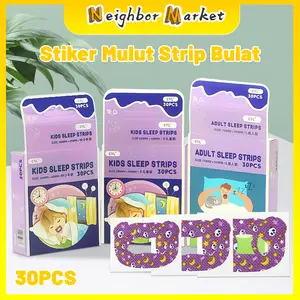 Strip Tidur Mendengkur Mengurangi Pita Mulut Stiker Mulut Tidur Malam Membantu Hidung Pernapasan Efisiensi Tidur Strip 30 PCS