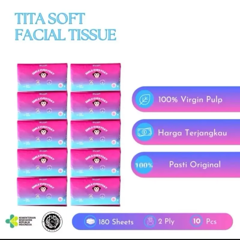 (10 PCS ) Tisu titasoft 180 2 ply sheet PAKET 10 PCS