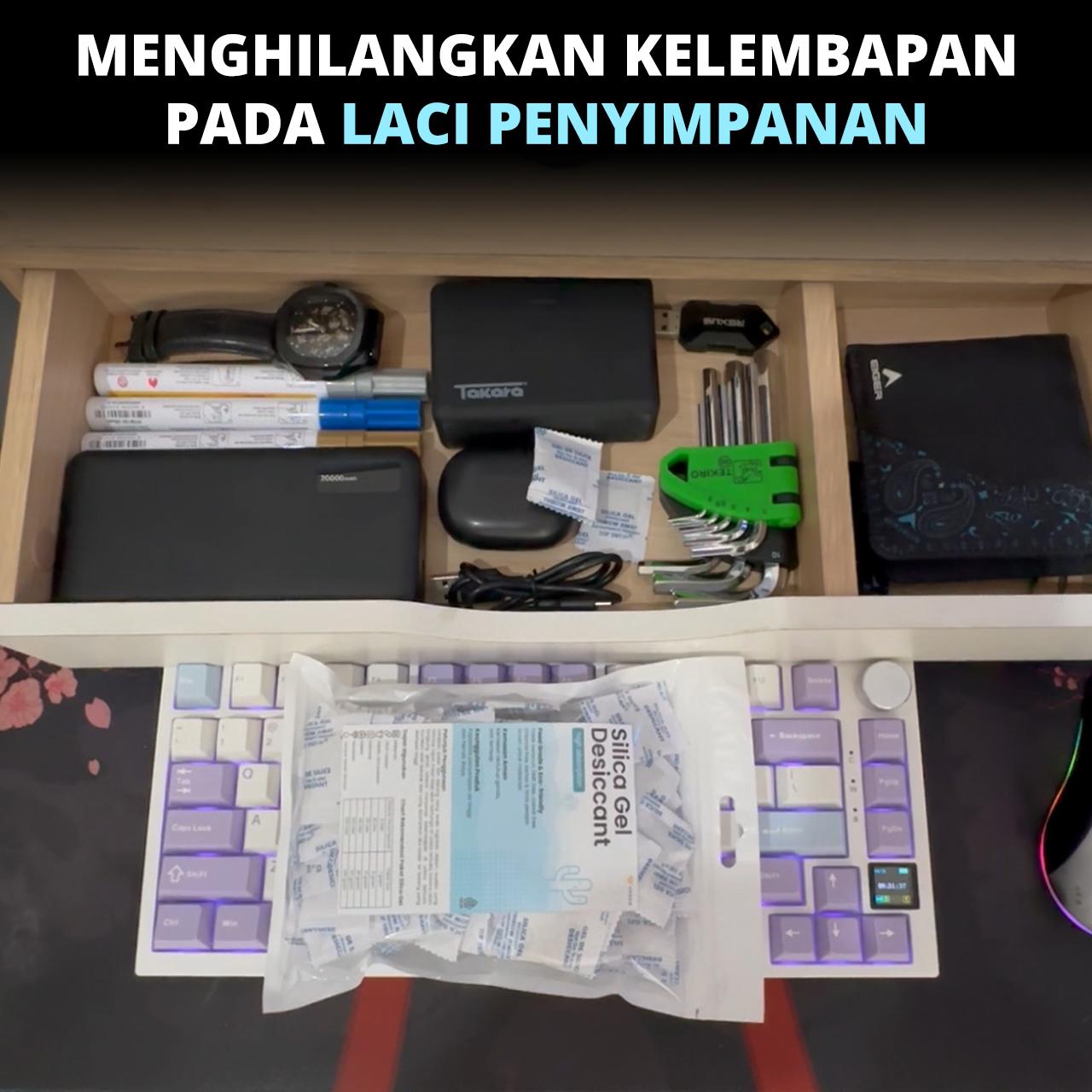 Silica Gel Natural Sachet 1gr 100 GRAM GRATIS 10 GRAM Kamera Lensa Baju Tas Buku Jaket Pakaian Sepatu Silica Gel Natural Sachet 1gr 100 GRAM GRATIS 10 GRAM Kamera Lensa Baju Tas Buku Jaket Pakaian Sepatu