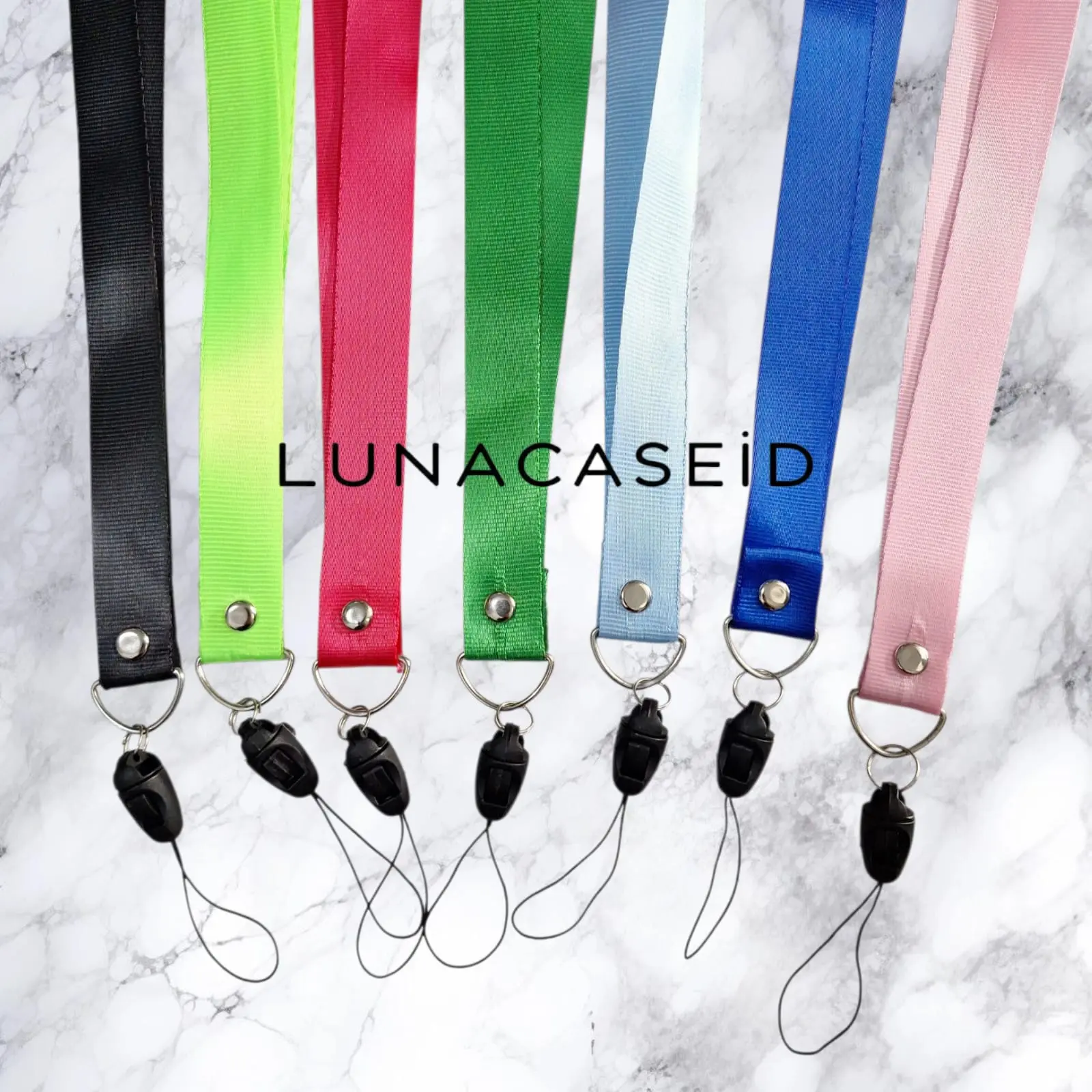 Tali Gantungan Lanyard Polos Untuk Kunci Id card Hp Tas Aksesoris
