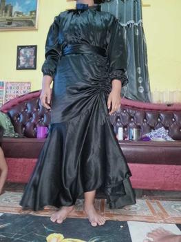 Product Review of Vannya Dress Satin Silk Premium Bridesmaid Viral Long Dress Serut Pesta Kondangan Karet Muslim Wanita Gamis Maxi Panjang Armani Gaun Biru Navy Formal Velvet Putih Menyusui Coklat Hitam from C**a d**i 2