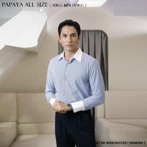 [ Có Bigsize ] Áo sơ mi nam Winchester luxury kẻ sọc nhỏ cao cấp sang trọng phối cổ. SMWIN1