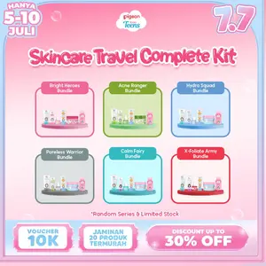 PIGEON TEENS SKINCARE TRAVEL COMPLETE KIT  | Skincare Travel Kit Remaja| Trial Kit | Pilih Sesuai Jenis Kulit| Free Pouch