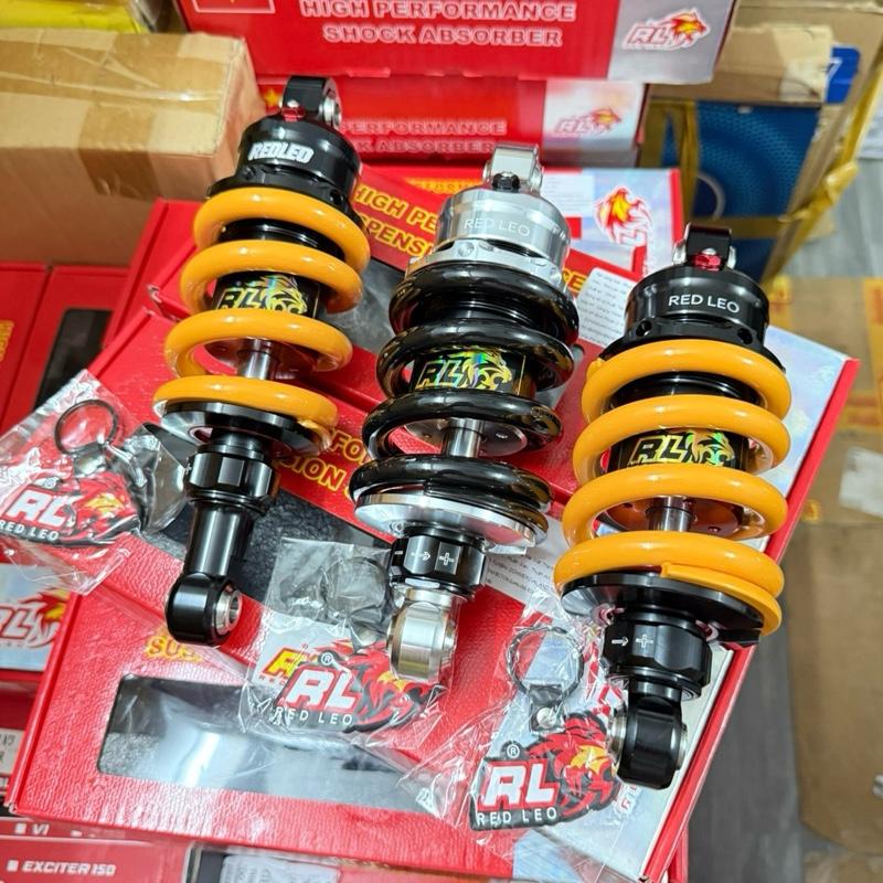 Phuộc Redleo mẫu V2 không bình dầu Ex135 Ex150 Winer - Sonic Raider Satria Vario Vision Click ,Lead Ab ty dầu lớn Chén phuộc Cnc Anox đẹp - Phụ Tùng bảo hành 6 tháng