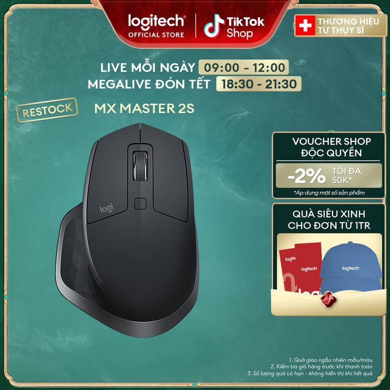  Chuột không dây Bluetooth Logitech MX Master 2s - form to pin sạc USB-A Mac  Laptop 