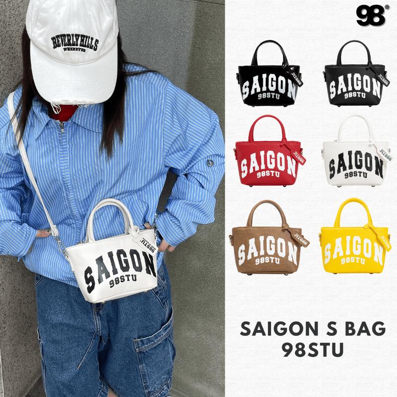 Túi tote Saigon 98stu size S da pu cao cấp tặng kèm dây đeo và tag