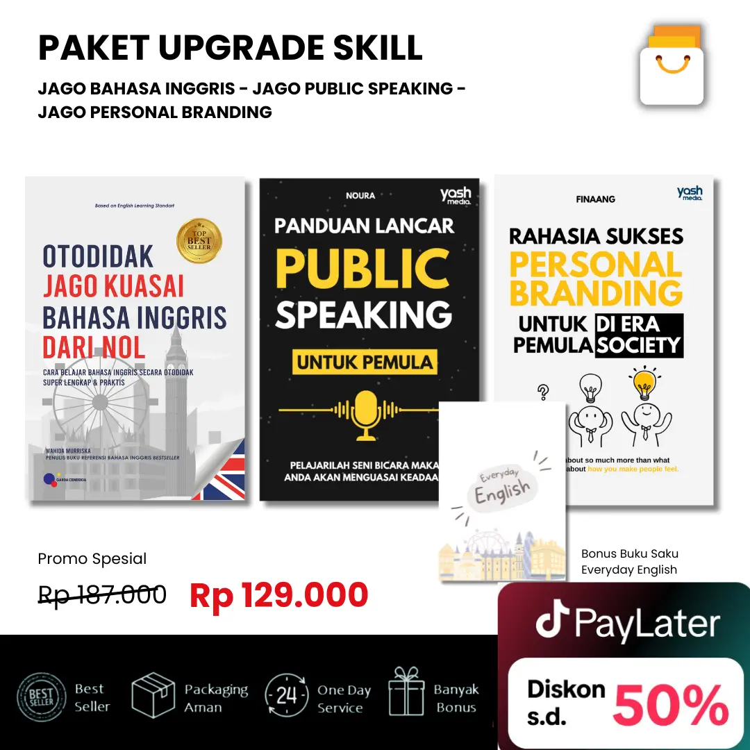 Paket Upgrade Skill Jago Bahasa Inggris - Jago Public Speaking - Jago Personal Branding