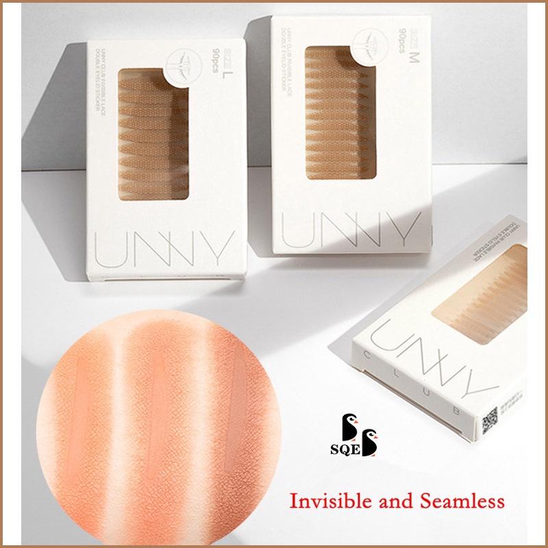 Miếng dán mí mắt Unny Club băng keo hai mí vô hình liền mạch ren mờ tự nhiên miếng dán mắt hai mí S M L Hàn Quốc loại ô liu mới