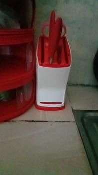 Product Review of TEMPAT PISAU / MEGUMI KNIVES HOLDER / TEMPAT PISAU DAPUR - Oneso.id from V**😘 0