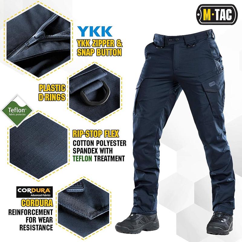 Celana Panjang Polos Mtac Premium / Celana Katun Pria / Celana Kerja / Celana joger Hitam 1