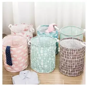 Keranjang Baju Bulat Keranjang Baju Cucian Keranjang penyimpanan Laundry Bag Keranjang Penyimpanan Mainan Tas Penyimpanan Baju