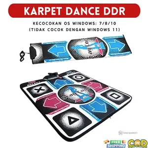 Mainan karpet dance dance revolution DDR matras anti slip dance pad