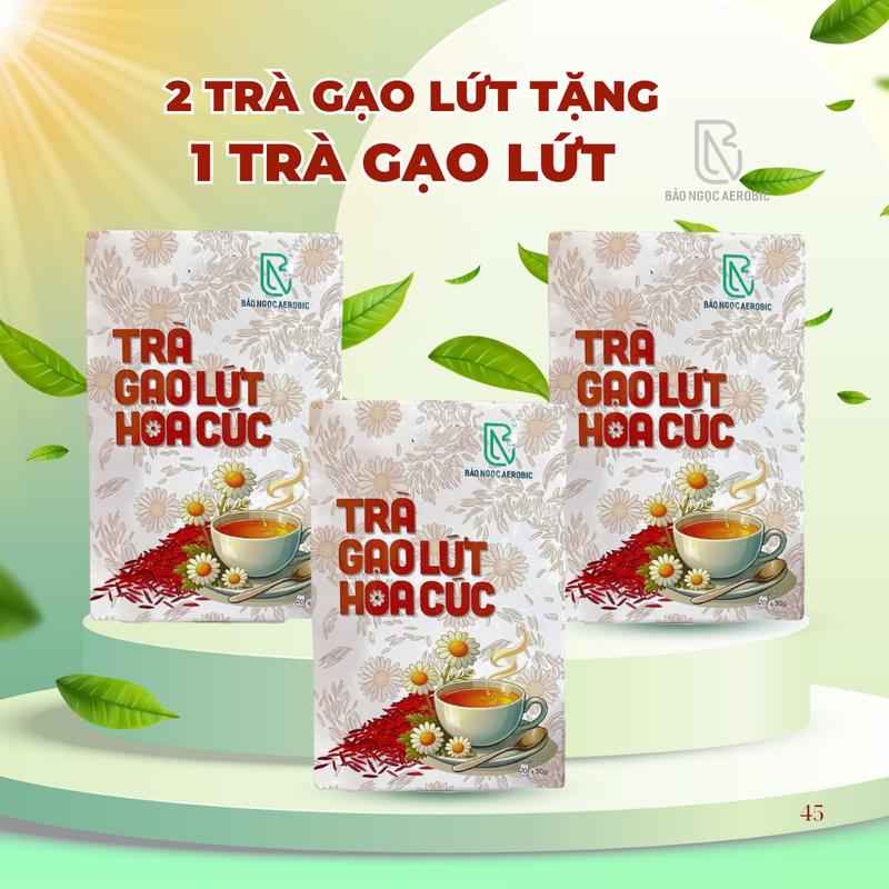 COMBO - 3 HỘP TRÀ GẠO LỨT HOA CÚC