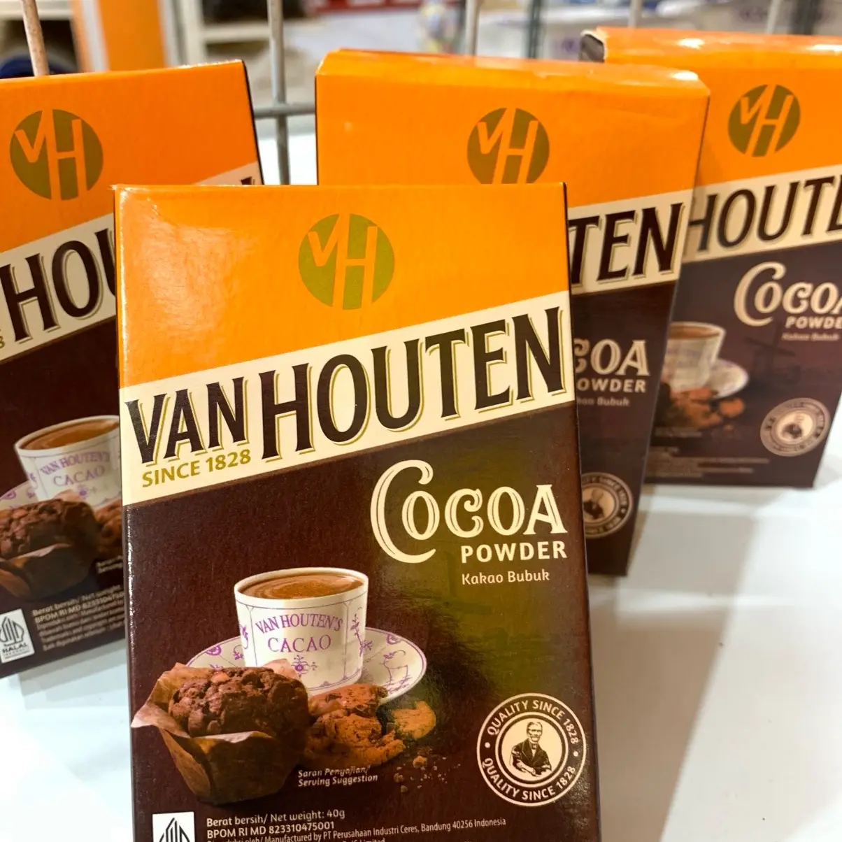 Coklat Bubuk Vanhouten Cocoa Powder 40 Gram - Bahan Baking Terbaik