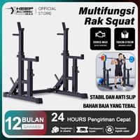 Gambar Adjustable Squat Rack Stand – Rak Jongkok / Barbel Rack untuk Latihan Gym, Kuat & Stabil, Bisa Diatur Tinggi - Beban 500kg dari KEEP GOING MAX Kab. Tangerang 1 Tokopedia