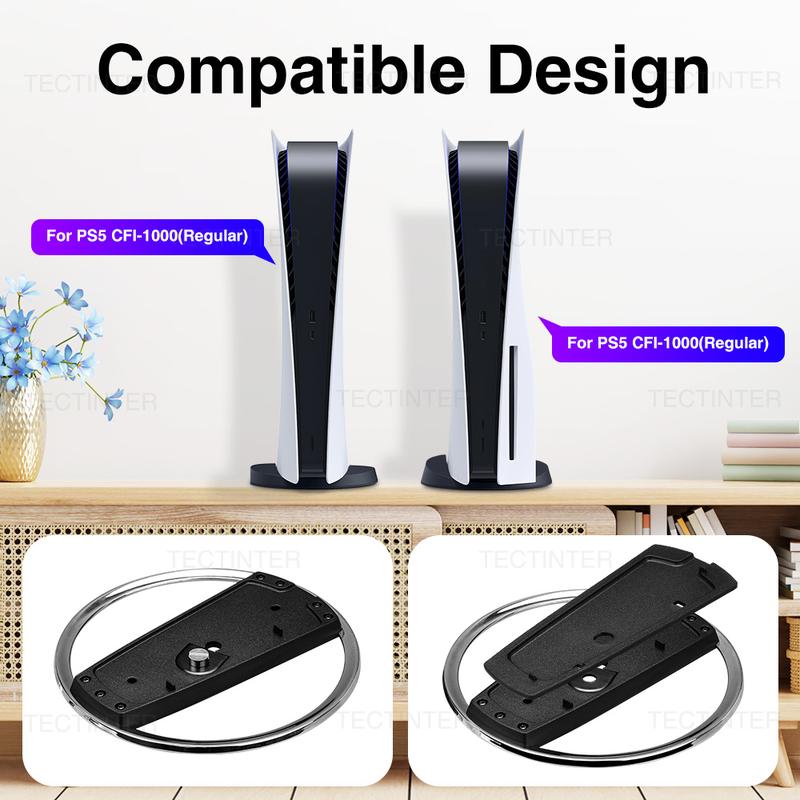 Đế Chân Đế Làm Mát Dọc, Dành Cho PS5 Pro, PS5 Và PS5 Slim, Giá Đỡ Đế Phiên Bản Đĩa Và Kỹ Thuật Số Playstation5, Giá Đỡ Chống Trượt, Phụ Kiện Cho PS5 Pro Và PS5, Tương Thích Với PS5 Pro Và PS5 Và PS5 Slim 3