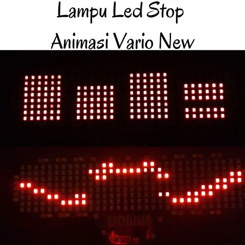 LAMPU LED STOP VARIO NEW 125 / 150 ANIMASI RUNNING LED SEIN KANAN KIRI REM STOP