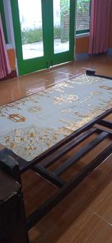 Product Review of A023-A Taplak Meja/Alas Piring/Alas Meja Segi Silver / Gold  43x30cm from N**a 1