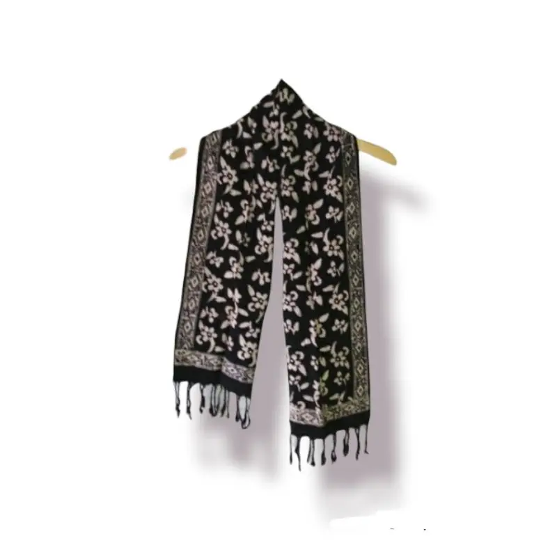 SYAL BATIK CAP PREMIUM RUMBAI-SCARF LEHER 6