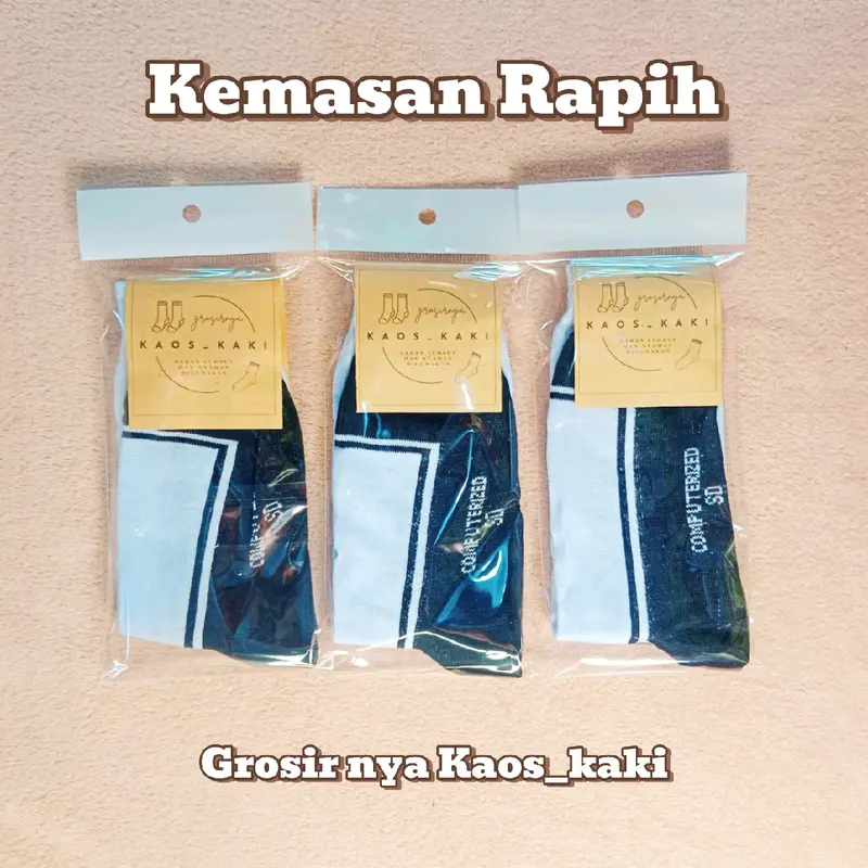 Kaos kaki sekolah SD-SMP-SMA Bahan PE Premium 4