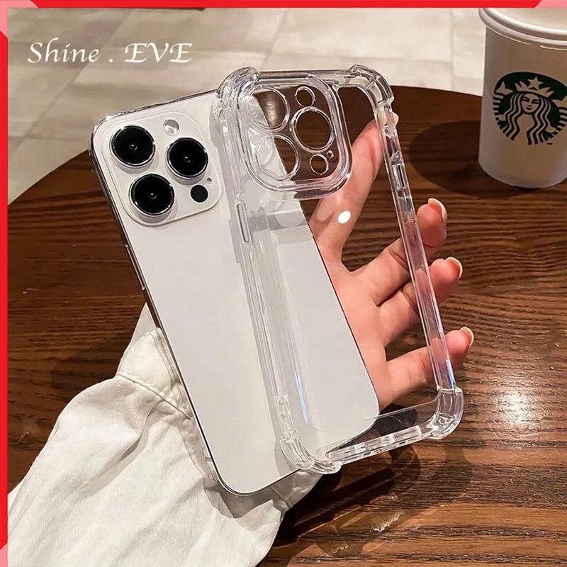 Ốp lưng cao cấp bo 4 góc trong suốt chống sốc bảo vệ camera cho iphone 7 8 X Xs Xsm 13 12 11 14 15 16 17 18 Promax Plus