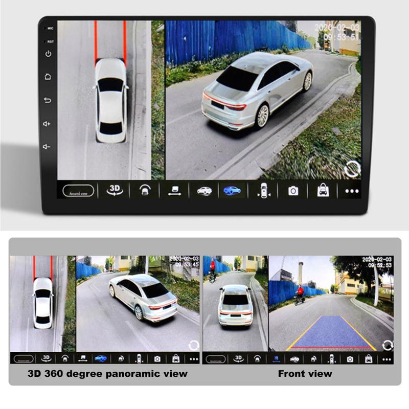 Product Introduction of 360 Car Camera Panoramic Surround View 1080P AHD Right+Left+Front+ Rear View Camera System for Android Auto Radio Night Vision 28