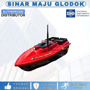 Perahu Umpan Pancing GPS Remote Control Golden Power Japan | Smart Fishing Bait Boat Long Range 24000mAh