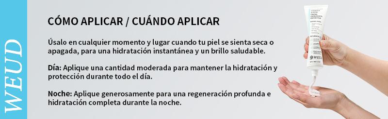 WEUD Crema hidratante definitiva Fórmula juventud (100g) / colágeno, niacinamida, centella asiática, ácido hialurónico / arrugas, manchas oscuras, cuidado de la piel