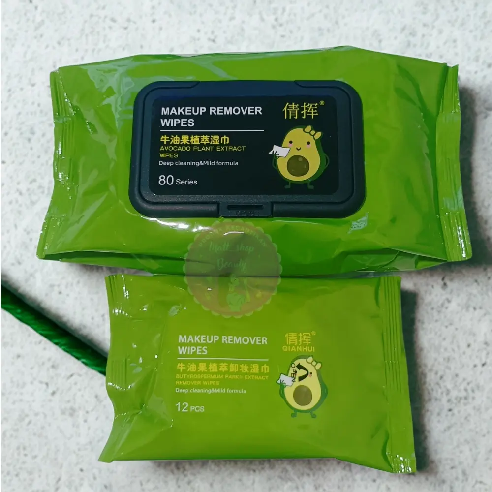 MSB Make Up Remover Wipes Avocado / Tisu Basah Pengahapus Make Up Avocado / Pembersih Riasan Wajah / Water Cleansing Wipes Removal