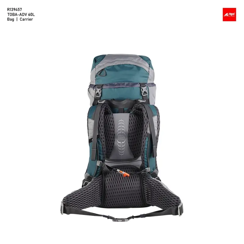 Carrier Arei Toba Adv 60 Liter Tas Gunung 60L Kerir Keril Backpack Tas Punggung Camping Ransel Outdoor Travel Pria Wanita Arei Outdoorgear 1