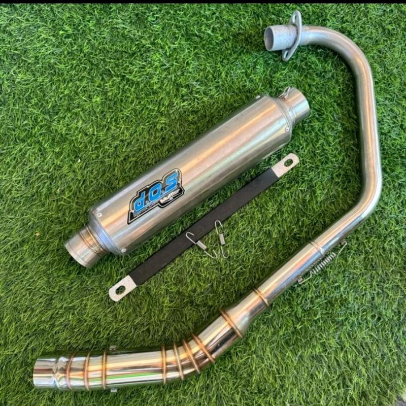 Knalpot dos jenong untuk motor tiger/megapro/vixion/fu/mx135/mxking DLL racing jupiter z 6