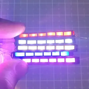 Miniatur Rotator Bus Plastik Lampu Toy