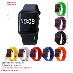 TJ JAM TANGAN WANITA PRIA LED DIGITAL FASHION KIDS & TEENAGER REMAJA DISPLAY WATCH ELEKTRONIK LED JF055 Anak