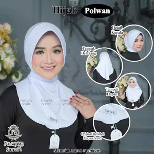 Hijab Dinas Polwan tali leher Hijab Dinas Instan