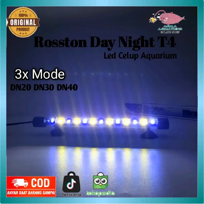 Lampu Led Aquarium ROSSTON DAY N NIGHT 20 30 40 4