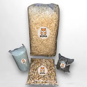 Buma Makanan Hamster Paket Bundling Hemat Pakan Hamster Mix 300gr Serbuk Kayu 300gr Pasir Zeolite 500gr Kuaci 100gr Ideal untuk Belanja Efisien