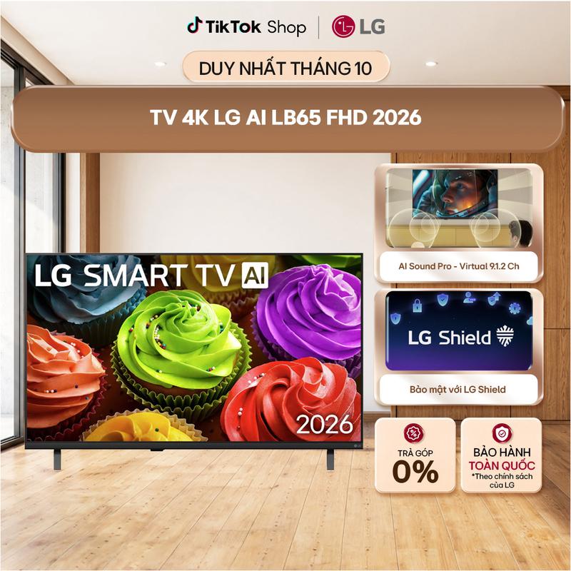 TV 4K LG AI LB65 FHD 2026 | 43LB6550PSA & 32LB655BPSA