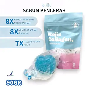 Kojis Kojic Collagen Brightening Soap 90gr Sabun Pencerah Badan Kulit Tubuh  Memutihkan Mencerahkan Memudarkan Kusam kolagen menenangkan sabun viral pemutih