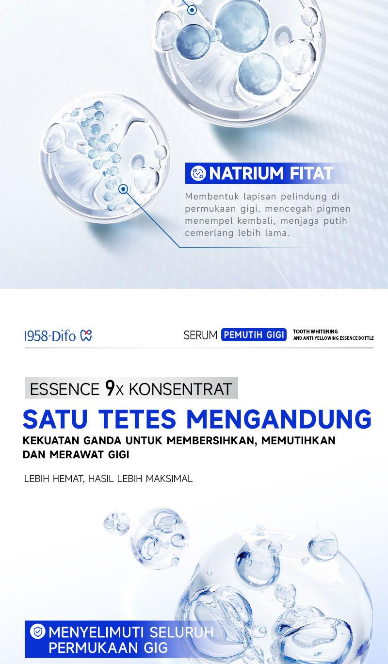 【PAKET HEMAT】1958 Difo Enamel Regeneration Whitening Essence  Memperbaiki gigi & mencegah gigi berlubang/ Menghilangkan noda/Mengandung fluoride/Mengurangi sensitivitas gigi/Menjaga kesehatan gusi/ Menyegarkan napas