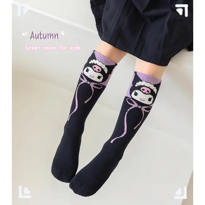 [Tokobig] Kuromiungu4 Kaos Kaki Anak Import Kaos Kaki Anak Perempuan Kaos Kaki Panjang 7