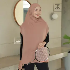 BAYAR DI TEMPAT Hijab Rompi Olahraga Bergo Vest Rompie Sport Syar'i Jumbo Jersey Premium