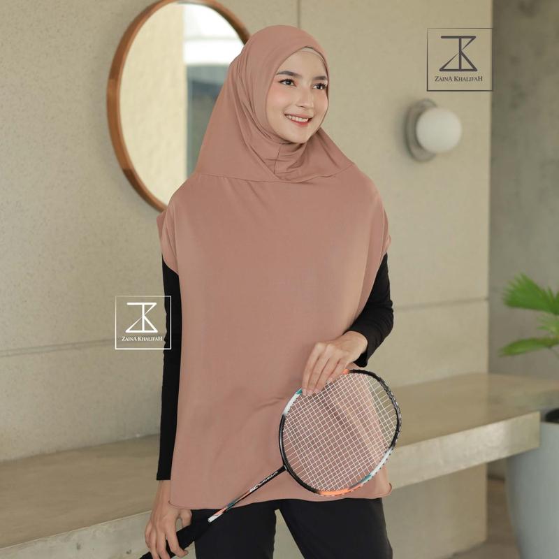 BAYAR DI TEMPAT Hijab Rompi Olahraga Bergo Vest Rompie Sport Syar'i ...